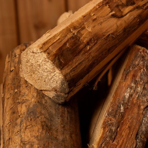 Lodgepole pine firewood detail shot