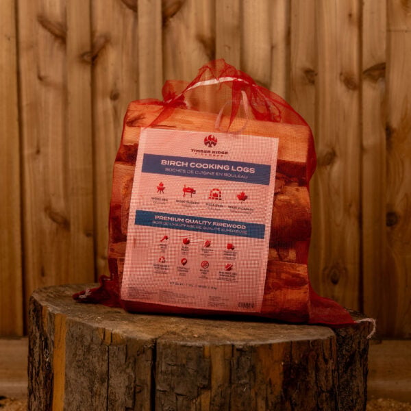 Birch Cooking Logs Firewood Bag