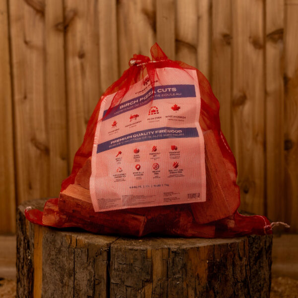 Birch Pizza Wood Firewood Bag