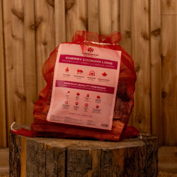 Cherry Cooking Logs Firewood Bag