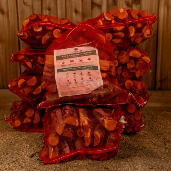 10 Pack Apple Cooking Logs Firewood Bags Deal