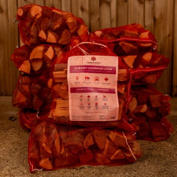 10 Pack Cherry Cooking Logs Firewood Bags Deal