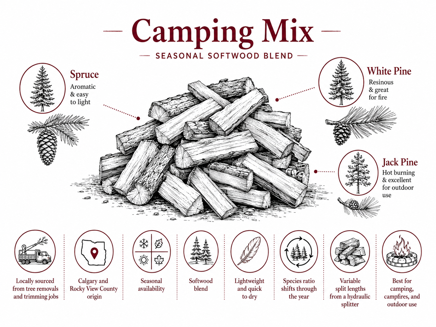 Camping Mix Firewood TimberRidge